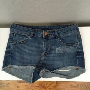 H&M Cutoff Distressed Denim shorts